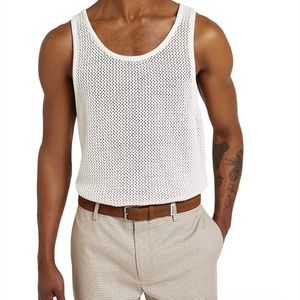River Island Knitted Mesh Vest